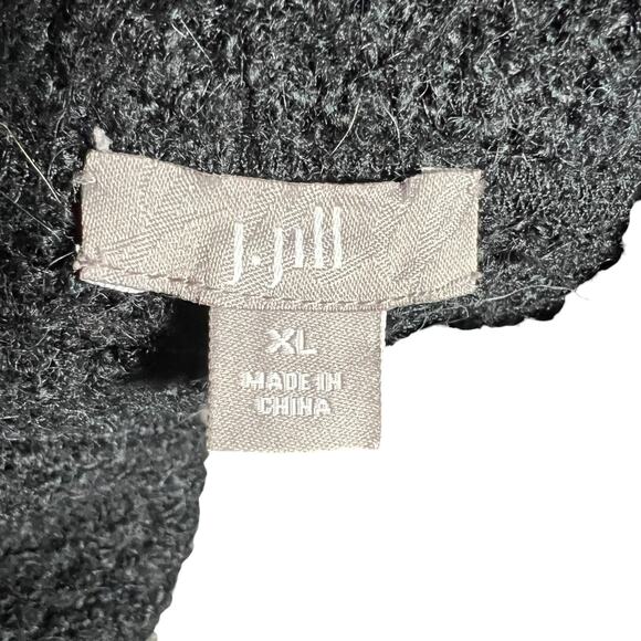 J Jill Black Textured Knit Sleeveless Vest Size XL - Picture 5 of 8